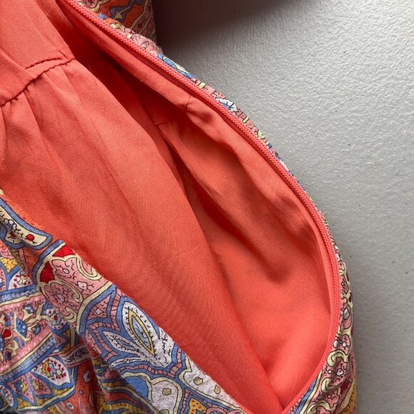 Molly Bracken Small Paisley Midi Dress Empire Waist V-Neck Flowy Boho - Picture 12 of 16